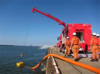 海水利用型消防水利システム（送水車）
